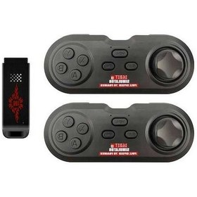 Resim Geeksen Oyun Kumandası 16bit Oyun Konsolu 2.4ghz Kablosuz Oyun Kontrolcüsü Çift Paket 