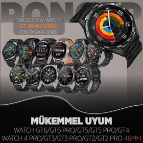 Resim Rongep Huawei ile Uyumlu [Kısaltma Aparatlı] 22mm Çelik Kordon GT6/GT6 Pro/GT5/GT5 Pro/GT4/GT3/GT3 Pro/GT2/GT2 Pro 46mm için Baklalı Model GT6 Pro Kordonu Paslanmaz Metal GT6 Kordon 