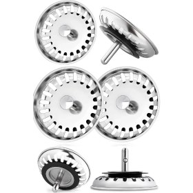 Resim Biterse Çöpmak Paslanmaz Çelik Sifon Süzgeci 8 cm Lavabo Evye Süzgeci Lavabo Gider Süzgeci 