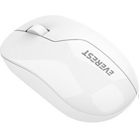 Resim Everest SMW-973 USB 2.4 GHz Gölge Desenli Beyaz Kablosuz Mouse 