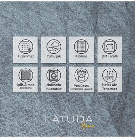 Resim Jakarlı Şönil Koltuk Örtüsü Çekyat Örtüsü Koltuk Şalı 110x175 2 Ad. Kaymaz Bulut Bulut 