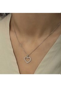 Resim Casera's Gümüş Kalp Kadın Kolye Csr2180820 Gümüş 