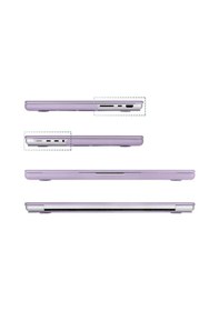 Resim Codegen 16" Apple Uyumlu MacBook Pro M1 A2485 Mor Kılıf Koruyucu Kapak 
