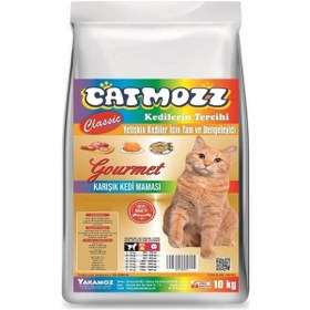 Resim Catmozz Classic Mıx Gourmet Karışık Yetişkin Kedi Maması 10 KG 