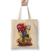 Resim Baskı Dükkanı Super Mario Atari Bez Çanta Uzun Saplı 
