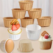 Resim Kağıt Muffin ve Cupcake Pişirme Kapları - Çok Yönlü, Isıya Dayanıklı Cupcake Kalıpları Noel, Cadılar Bayramı, Paskalya, Hanuka, Şükran Günü İçin Mükemmel - Çok Paketli Pişirme Kağıdı Kalıpları 