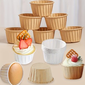 Resim Kağıt Muffin ve Cupcake Pişirme Kapları - Çok Yönlü, Isıya Dayanıklı Cupcake Kalıpları Noel, Cadılar Bayramı, Paskalya, Hanuka, Şükran Günü İçin Mükemmel - Çok Paketli Pişirme Kağıdı Kalıpları 