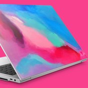 Resim Pembe Mavi Soyut Resim Notebook Sticker, Laptop sticker,, Hp Sticker, Asus Sticker, 15.6 inç Sticker 
