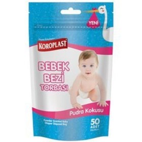Resim Koroplast Pudra Kokulu Bebek Bezi Torbası 50'li 
