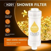 Resim Honeybeeshop 2li Paket Şeftali Kokulu Duş Başlığı Filtresi Vitamin C Deklorasyon Su Arıtma Ev Otel Banyo 