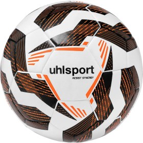 Resim Beyaz - Siyah - Fosforlu Turuncu Uhlsport Futbol Top Resist Synergy 100176801 Beyaz 