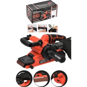 Resim Power Black Profesyonel Extra Güçlü Elektrikli Cila Tank Zımpara Makinesi 