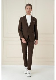 Resim Efor C 695 Slim Fit Kakao Spor Ceket Kahverengi 