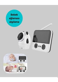 Resim 720p Bebek Kamerası Uzaktan Kontrollü Gece Görüşlü Monitör - 
