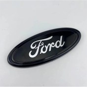 Resim 115mm 1pc Abs Araba Ön Logo Ön Izgara Arka Tampon Kuyruk Kapı Bagaj Çıkartma C 1 Piece Set 