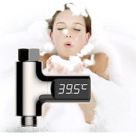 Resim Led Akıllı Sıcaklık Göstergeli Dijital Duş Termometre 
