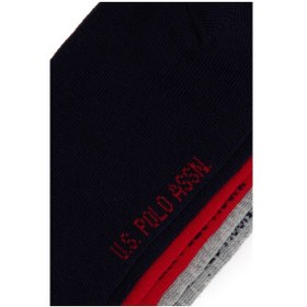 Resim U.S. Polo Assn. Erkek Çocuk 3'lü Patik Çorap 50311341-VR033 