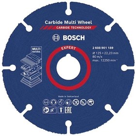 Resim Bosch Expert Carbide Multi Wheel 125 mm, 22,23 mm Kesici Disk 