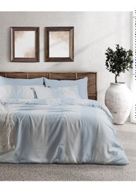 Resim Madame Coco Berthe Çift Kişilik Armürlü Nevresim Takımı Mavi 