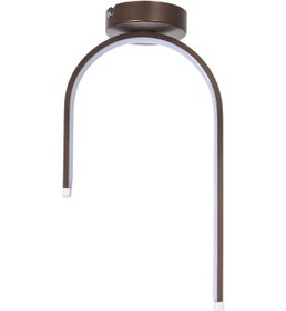 Resim Özlem Modern Tasarım Yatak Odası - Salon - Mutfak Kahverengi Renk Beyaz Ledli Tekli Led Avize Kahverengi 