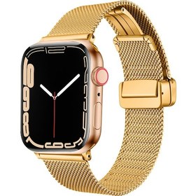 Resim Teknodur Watch 38mm Uyumlu Krd-85 Metal Kordon-gold 