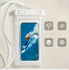 Resim Willowhaven Beyaz Su Geçirmez Telefon Kılıfı: Yüzme Sörf Kayak Plaj Su Parkı Kayak İçin 