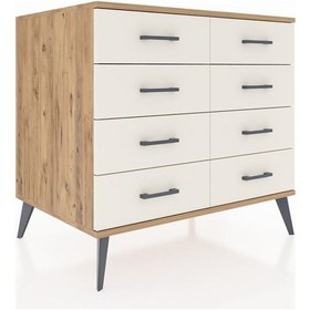Resim Kronos Şifonyer 8 Çekmeceli 88x59x80 Çam-çam/aytaşı Çam/aytaşı 