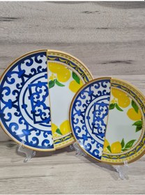 Resim Konyax Pasta Ve Servis Tabağı Set 6 Kişilik 12 Parça Lemone Çok Renkli 