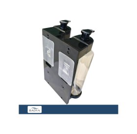 Resim Otel Tipi 2'li Sıvı Sabunluk Şampuanlık T.442 Siyah-şeffaf 