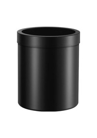 Resim Çöp Kovası, Çemberli, 5lt - Mat Siyah Mat Siyah 