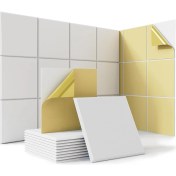 Resim Oasis Oasis 18 Paket Ev Stüdyo Ofis Için Kendinden Yapışkanlı Akustik Paneller, Beyaz (Yurt Dışından) 