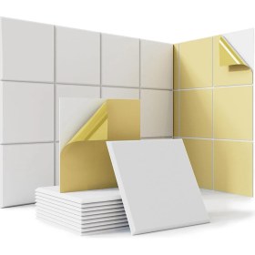 Resim Oasis Oasis 18 Paket Ev Stüdyo Ofis Için Kendinden Yapışkanlı Akustik Paneller, Beyaz (Yurt Dışından) 