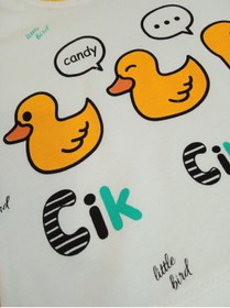 Resim Baby Lina Anne Ve Bebek Ürünleri Ördek Desenli Bebek Pijama Takımı 