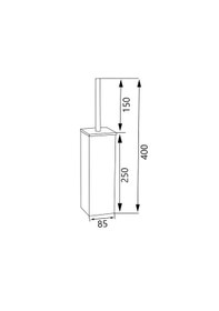 Resim Soho Otel Serisi New Kare Klozet Fırçası Krom 