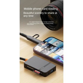Resim Apera MT86 8in1 Multi Girişli Cf Kart Okuyucu Mac iPhone 15 16 ile Uyumlu Type-C 5gbps Veri Aktarımı 