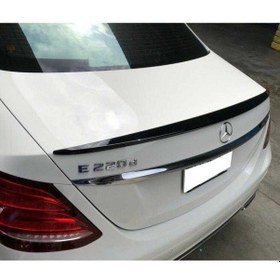 Resim Mercedes E Serisi W213 Spoyler Parlak Siyah Boyalı. Abs Plastik 