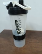 Resim Sızdırmaz Ve Ve Vidalı Kapaklı Plastik Shaker Şefaf Siyah 