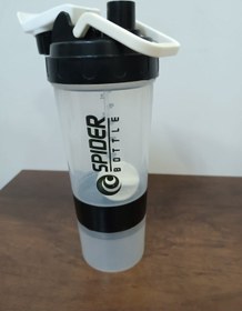 Resim Sızdırmaz Ve Ve Vidalı Kapaklı Plastik Shaker Şefaf Siyah 