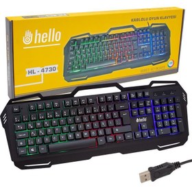 Resim Hello HL-4730 Kablolu Oyuncu Gaming Klavye 