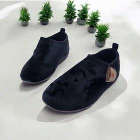 Resim Gezer Kız Erkek Çocuk Cırtlı Ev Okul Kreş Polar Panduf Ayakkabı 