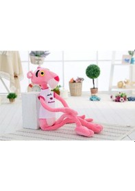 Resim Pembe Panter Peluş 60 Cm Tişörtlü Pelüş Figür Oyuncak Hediyelik 