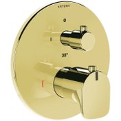 Resim Artema Root Round A4269523 Ankastre Termostatik Duş Bataryası, Sıva Üstü Grubu, Altın 