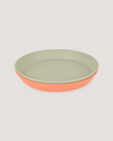 Resim 2'li Yuvarlak Tabak Sage Green-peach 