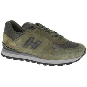 Resim HAMMER JACK 102 19250 HAKİ RENK HAKİKİ DERİ CASUAL GÜNLÜK SPOR AYAKKABISI Haki 