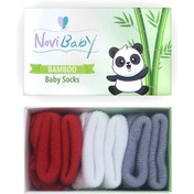 Resim Novibaby 3'lü Bambu Yenidoğan Bebek Çorabı I Country I 0-6 ay 
