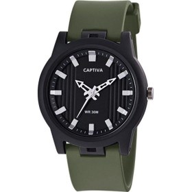 Resim Captiva 30 Mt Suya Dayanıklı Analog Silikon Kordonlu Çoçuk Kol Saati Cp.yn.25.23 Yeşil 