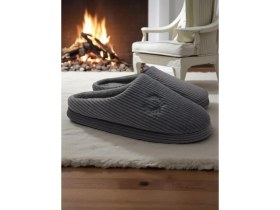 Resim Ellaboni Erkek Ev Terliği Ses Yapmayan Yumuşak Rahat Taban Içi Yünlü Terlik 