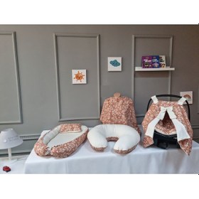 Resim 5li Babynest Seti - Pike Kumaş Kombini Standart 