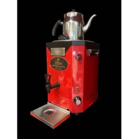 Resim DE12-NOVA Jumbo Çay Makinesi Tek Demlikli Dijital Termostatlı 13LT. Elektrikli Semaver Kırmızı Siyah 