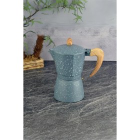 Resim Feyza Design 6 Fincanlık Gri Moka Cezve, Şık ve Dayanıklı Tasarım 